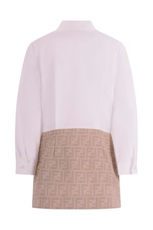 beige cotton dress FENDI KIDS | JFB829AQTKF1P2N